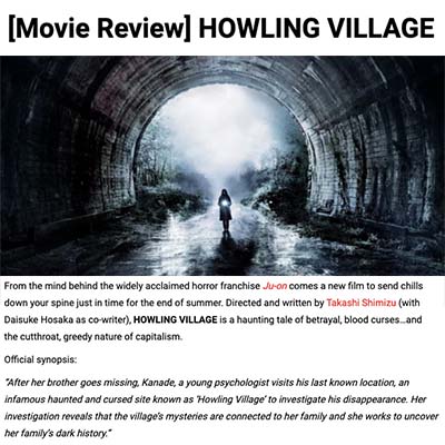 [Movie Review] HOWLING VILLAGE